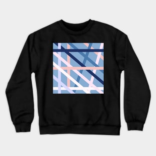 Abstract Lines Of Soft Colors Crewneck Sweatshirt
